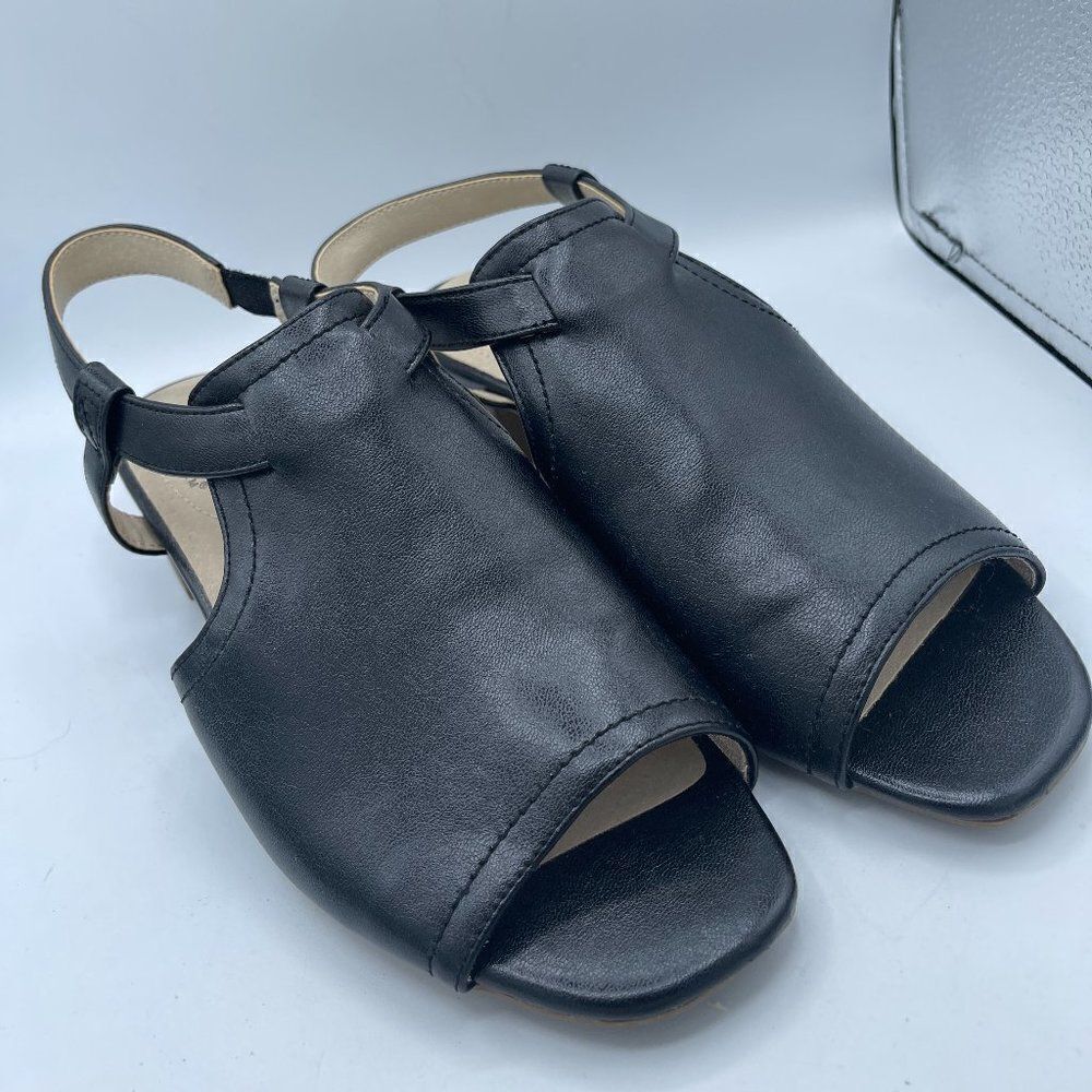 Life Stride Soft System Black Mules 6.5